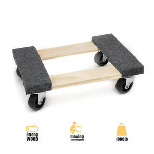 Tahan Lama <span class=keywords><strong>4</strong></span> Roda Tangan Bagian Truk Troli Boneka untuk Memindahkan Furnitur - Product Image 5