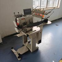 Máquina de coser industrial con alimentación por aguja para ribeteado de cintura TS-1104UTC, máquina de coser automática para jeans