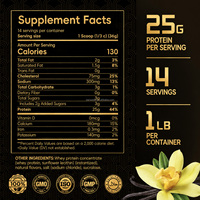 Poudre de protéines de lactosérum OEM 1LB, complément nutritionnel sportif pré-entraînement pour hommes et femmes