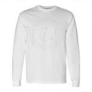 Camiseta de manga larga con nombre de familia irlandesa, diseño bordado en blanco, talla unisex para adultos - Product Image 2