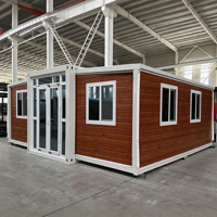Villa Capsule Modulaire Préfabriquée Pliable Portable 1234 à Une ou Deux Chambres, Cabane Mobile Extérieure, Maison Conteneur Extensible Étanche