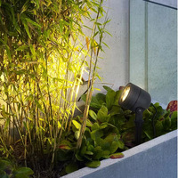 Lampe de jardin moderne étanche IP65 en aluminium gris 10W 20W 30W, éclairage LED extérieur sur piquet