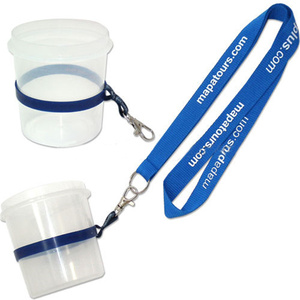 Custom Logo PVC Plastic Beer Wine Glass Holder Lanyard Cup Strap Lanyard Water Bottle Holder With Strap Drink Bottle Strap
