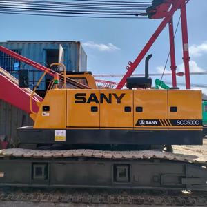 Venta de Maquinaria de Construcción y Maquinaria de Ingeniería: Grúa sobre Orugas SANY de 80 Toneladas Usada, Grúa Hidráulica sobre Orugas SANY SCC800 de Segunda Mano - Product Image 1