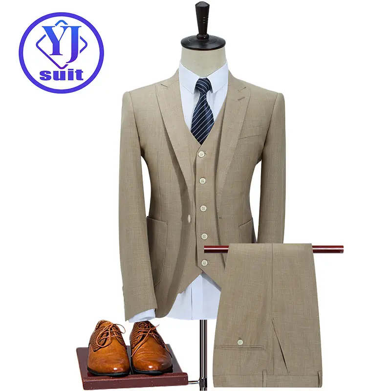Factory Direct Sales Business Casual Three-piece Men's Suit Set Formal Groomsmen Groom Wedding Suits