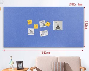 Panneau acoustique en feutre décoratif 2420*1220mm, tableau d'affichage en feutre, tableau d'affichage pour photos, pour le bureau, la maison, l'école, le mur - Product Image 6