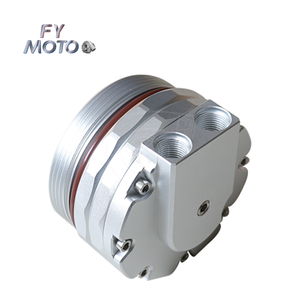 Tapa de filtro de enfriador de aceite de palanquilla CNC, accesorios AN10 y 2 puertos de Sensor para BMW M52 M54 M56 E46 E39 E60 E61 X3 X5 Z3 Z4 - Product Image 5