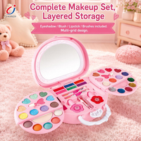 Ensemble de jouets de maquillage pour enfants Chengji, mini kit de maquillage portable, sac à main de simulation, ensemble de jouets de beauté en plastique pour enfants, princesse