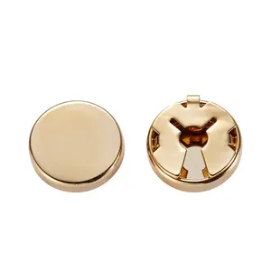 Round Men's Shirts With Gold And Silver Four-color Cufflinks Ordinary Button Accessories Metal Cufflinks