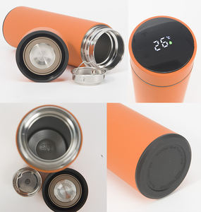 Bouteille d'eau isotherme en acier inoxydable de 500 ml, thermos, tasses à café, bouteille d'eau de sport intelligente avec affichage de la température LED - Product Image 2