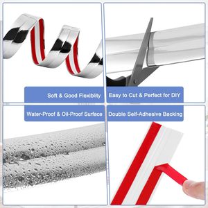 Tùy chỉnh cạnh dải dải tự dính gạch trang trí cạnh dải sofa trang trí phụ kiện PVC dải nhựa stripedge - Product Image 3