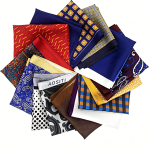 Pañuelo <span class=keywords><strong>de</strong></span> bolsillo <span class=keywords><strong>de</strong></span> <span class=keywords><strong>seda</strong></span> para hombre, diseño vintage, estampado Paisley/floral/geométrico, bordes cosidos a mano, foulard para chaleco - Product Image 1