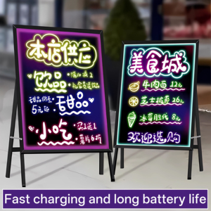 Pantalla Fluorescente, <span class=keywords><strong>Pizarra</strong></span> Electrónica, Tablero de Escritura Luminoso, Pantalla LED para Publicidad en Puestos, IP65, Aleación de Aluminio, Bajo Consumo - Product Image 2