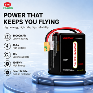 Batterie intelligente pour drone 30000mAh 45.6V 15C 12S haute tension pour UAV industriel personnalisée - Offre Spéciale - Product Image 2