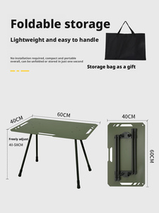 <span class=keywords><strong>Table</strong></span> tactique ultra-légère d'extérieur, <span class=keywords><strong>pliable</strong></span>, portable, <span class=keywords><strong>table</strong></span> IGT relevable, équipement de <span class=keywords><strong>camping</strong></span> léger, <span class=keywords><strong>table</strong></span> à thé de pique-nique - Product Image 4
