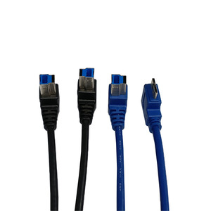 Lung Kay <b>Usb</b> 3.0 Am To Bm Double Bend Data <b>Cable</b> <b>For</b> <b>Printer</b> Connection 90 Degree Angle Plug Extension Cord - Product Image 5