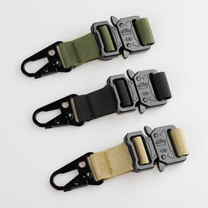 Moschettone Tattico Luger per Campeggio Outdoor, Catena MOLLE in Nylon, Portachiavi, Moschettone da Arrampicata, Gancio a Becco d'Aquila per <span class=keywords><strong>Caccia</strong></span> - Product Image 4