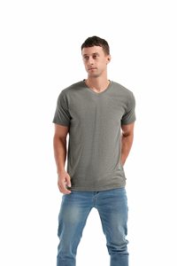 Camisetas de Cuello en V Ajustadas para Hombre, Camiseta de Manga Corta con Cuello en V de Alta Calidad, 100% Algodón - Product Image 6