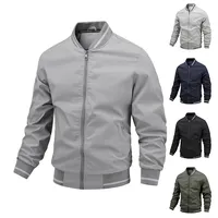 LAYENNE Maßgeschneiderte Windbreaker-Kragen-Bomberjacken Herren Marken-Vintage-Reißverschluss-Pullover Winddichte Jacke für Männer