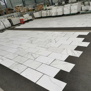 Losas de Piedra Natural de Mármol Blanco Calacatta Moderno, Pulido, para Encimeras, Vestíbulos de Hotel, Villas, Galerías, Pisos, Escaleras y Tocadores - Product Image 5