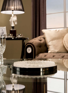 Divano <span class=keywords><strong>Moderno</strong></span> di Lusso per Soggiorno in Stile Villa Antica, Divano Dritto con Bottoni Trapuntati Marrone, <span class=keywords><strong>Arredamento</strong></span> per la <span class=keywords><strong>Casa</strong></span>, Mobili Personalizzati - Product Image 5