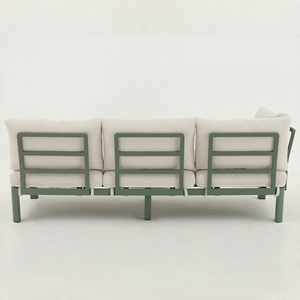 Ensemble de salon de jardin en aluminium au design moderne, ensemble de canapés de jardin, canapé d'angle modulable pour hôtel et terrasse - Product Image 4