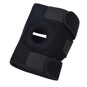 Recién llegado, <span class=keywords><strong>cinta</strong></span> de protección de rodillera negra MOQ bajo al por mayor para rodillera de entrenamiento de calentamiento deportivo - Product Image 2