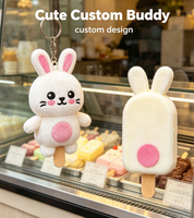 Fabricante OEM, Juguete de Peluche Personalizado de Conejito, Llavero de Peluche Suave y Adorable para Niños, Regalos