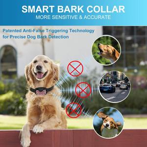 ปลอกคอสุนัขแบบสั่นสะเทือน รุ่น Dual Training Vibrating Bark Stopper V2 ป้องกันน้ำ IP67 พร้อมหน้าจอแสดงความไวต่อการสั่นสะเทือน ควบคุมการเห่าอย่างชาญฉลาด - Product Image 3