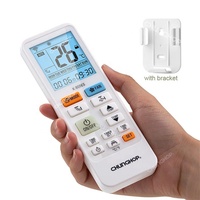 Control Remoto Universal Inalámbrico para Aire Acondicionado, Personalizable OEM/ODM, de Plástico, con Pantalla LED Digital, Función de Temporizador y Temperatura