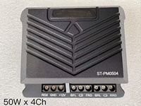 OEM ODM Amplifier Mobil 4 Kanal Kelas D 50W*4 RMS Mini Kompak Penguat Audio Mobil