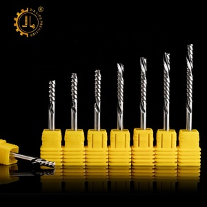 CNC makinesi aşağı kesim değirmen 3.175 downcut cnc <span class=keywords><strong>router</strong></span> <span class=keywords><strong>bit</strong></span> 1/8 düz uçlu mil aşağı kesim tek flüt spiral end mill karbür uçları - Product Image 3