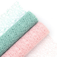 Papier d'emballage floral K-S585 Tihuawang, filet à fleurs en maille, rouleau de filet pour fleurs, matériel de bricolage, emballage cadeau, bouquet, filet jacquard coréen
