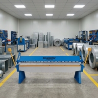 Machine de pliage manuelle de pliage de main de dossier en métal lourd pour la plaque de feuille de l'épaisseur 1500mm de 2mm
