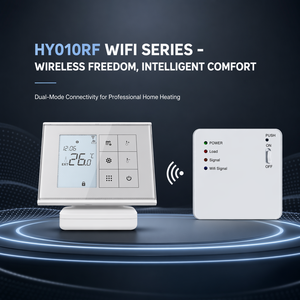 HY010 <span class=keywords><strong>thermostat</strong></span> de chauffage sans fil RF WiFi <span class=keywords><strong>Thermostat</strong></span> de chauffage numérique programmable RF avec support pour chaudière à <span class=keywords><strong>gaz</strong></span> alimenté par batterie - Product Image 2