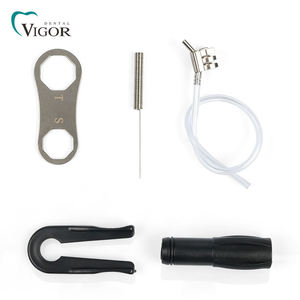Kit de Piezas de Mano Dentales Autoclavables 135C de 2 Orificios con LED de Alta Velocidad, Motor de Aire de Baja Velocidad, Contra-ángulo y Pieza Recta - Product Image 4