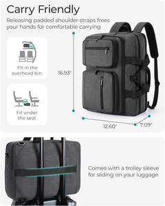 कस्टम 17.3 इंच लैपटॉप ब्रीफकेस पुरुषों के कैजुअल लैपटॉप मैसेंजर बैग वाटरप्रूफ व्यवसाय यात्रा कंधे बैग - Product Image 3