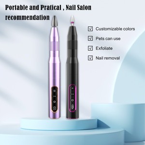 Trapano per Unghie Professionale Ricaricabile in Alluminio 35000RPM USB Portatile Elettrico Senza Fili Kit Manicure con Punte per Lucidatura per Salone - Product Image 2