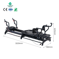 Appareil de Pilates CONTRON durable avec cadre métallique, Reformer de fitness, couleur de revêtement personnalisable, garantie 5 ans, utilisation universelle pour le corps