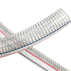 Tuyau de drainage flexible en PVC de haute qualité, 80 mm, renfort tressé en fil de fer, tuyau composite en PVC et fibre - Product Image 6