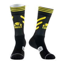 Chaussettes de sport de vélo de montagne de haute qualité à séchage rapide en gros avec impression personnalisée Chaussettes de cyclisme à compression Aero