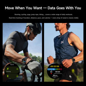 Montres intelligentes DS6 avec écran tactile de 1,46 pouce, suivi d'activité physique, GPS, SOS, lampe de poche, notifications de messages pour hommes, fitness en plein air - Product Image 3