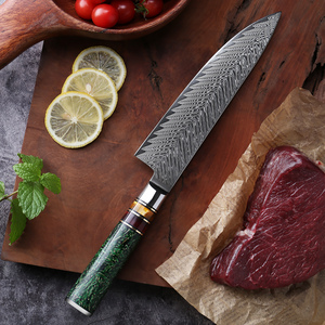 XITUO High Quality Kitchen <strong>Knives</strong> <strong>Sets</strong> Damascus Steel Chef <strong>Knife</strong> <strong>Sharp</strong> Multipurpose Kitchen Tools Green Grain Shell Resin Handle - Product Image 6
