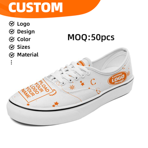 Zapatillas Deportivas Unisex Personalizadas con Logotipo, Zapatos Deportivos Planos para Hombre y Mujer, Cierre con Cordones, Diseño de Punta Cerrada para Todas las Temporadas - Product Image 1