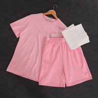 Ensemble short et chemise unisexe surdimensionné en gros à prix réduit pour femmes