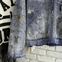 Veste de travail d'hiver personnalisée Finch Garment pour homme, en toile de canard sergé vieillie, effet éclaboussures de peinture, avec patchs vintage