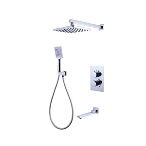 Ensemble de <span class=keywords><strong>douche</strong></span> effet pluie à 3 voies, Kit de salle de bains <span class=keywords><strong>doré</strong></span> de haute qualité, <span class=keywords><strong>mitigeur</strong></span> de <span class=keywords><strong>douche</strong></span> encastré - Product Image 1