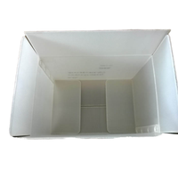 Boîtes en plastique ondulé pliables personnalisées, bacs de rangement recyclables et réutilisables pour l'emballage de boissons, de jus et de bière