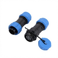 Connecteur de câble rond étanche IP68 de type vis SP13 Rongwei, type soudé M13, diamètre de fil de 5-8 mm