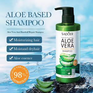 Shampooing capillaire hydratant et nourrissant en profondeur à la formule d'aloe vera Sadoer 500ml, ensemble de soins capillaires - Product Image 3